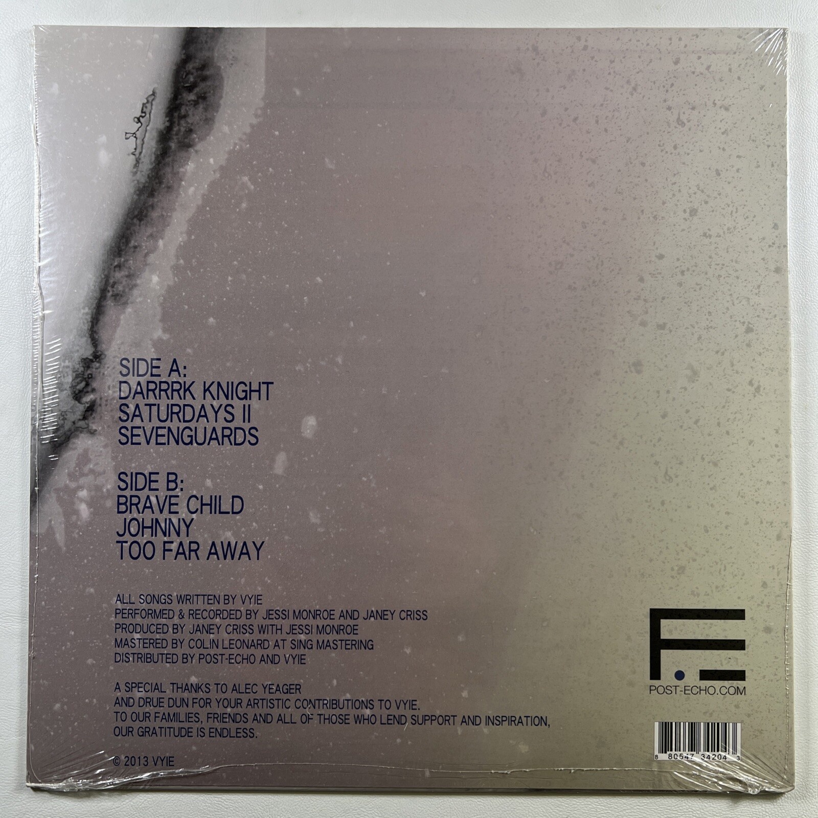Vyie “Nightingale” LP/Post-Echo (Sealed) 2013 - Image 2