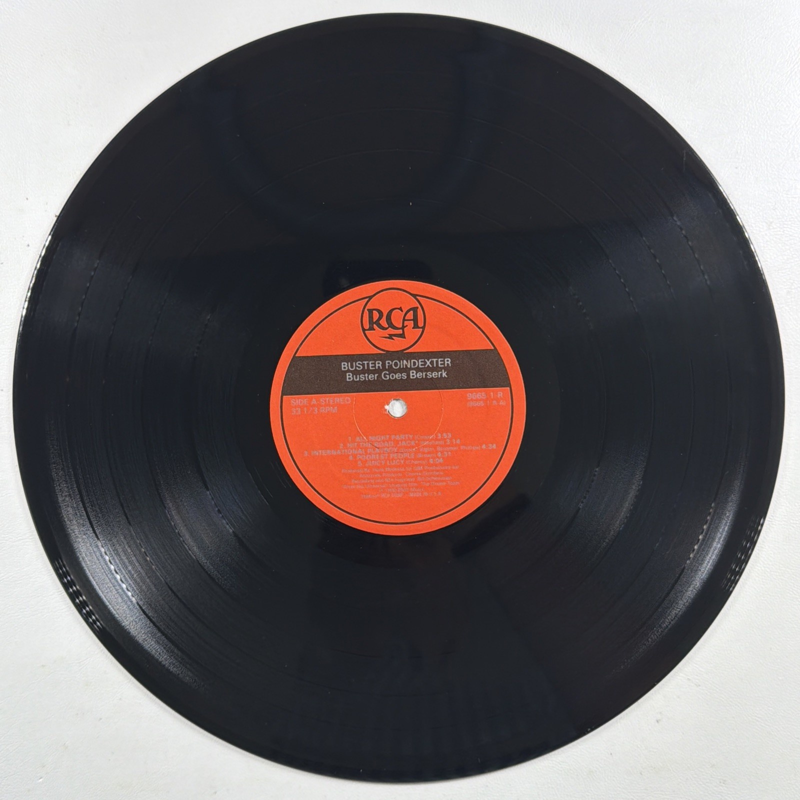 Buster Poindexter – Buster Goes Berserk LP RCA 9665-1-R VG+ 1989 Hit The Road… - Image 4