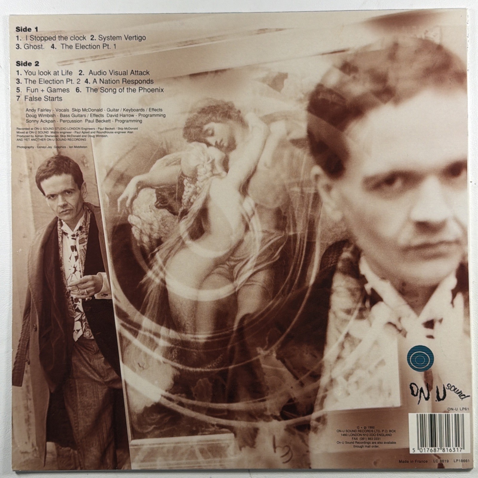 Andy Fairley - System Vertigo LP On-U Sound LC 8619 EX France 1992 Electronic - Image 2