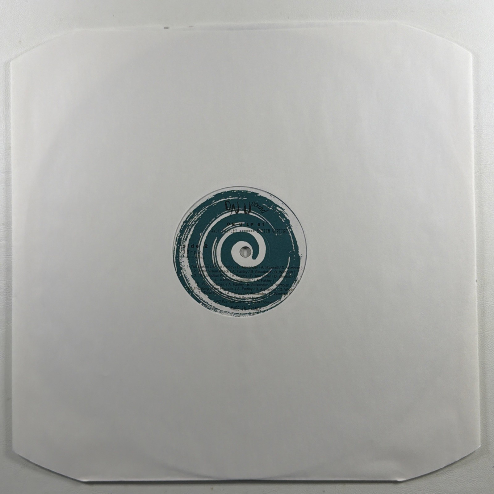 Andy Fairley - System Vertigo LP On-U Sound LC 8619 EX France 1992 Electronic - Image 3
