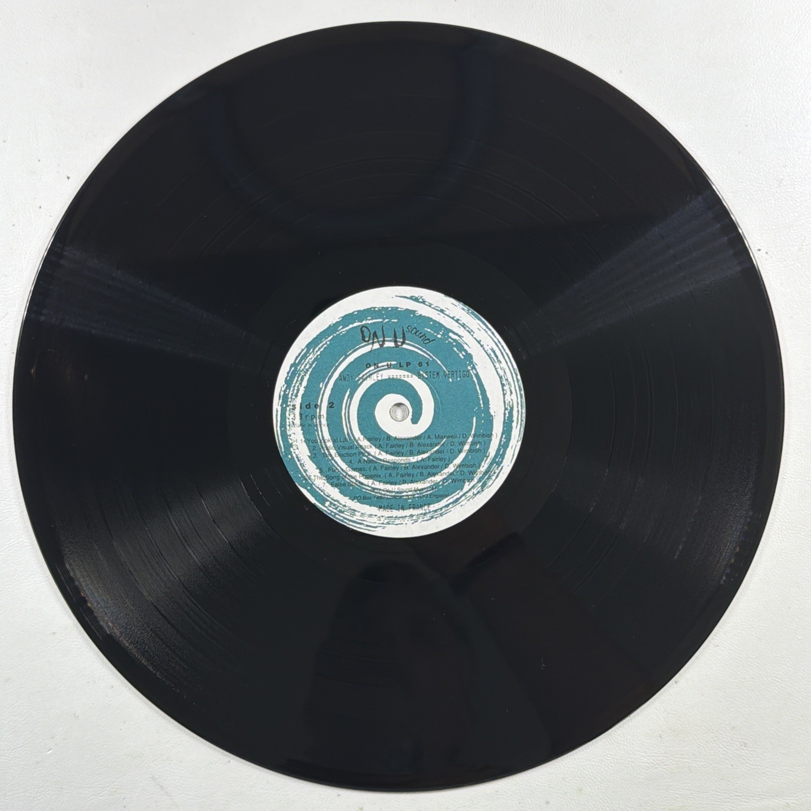 Andy Fairley - System Vertigo LP On-U Sound LC 8619 EX France 1992 Electronic - Image 4