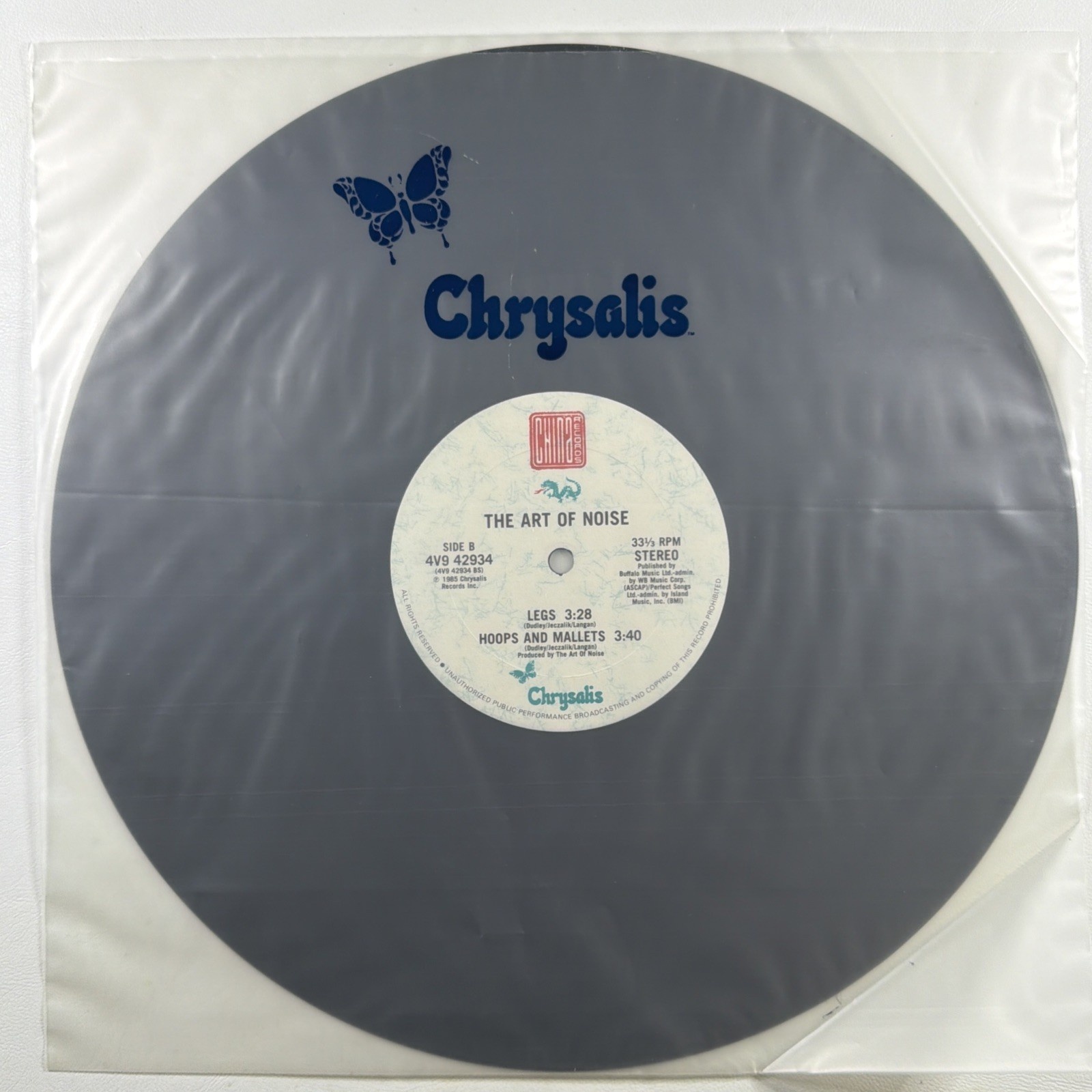 The Art of Noise - Legs LP Chrysalis Records 4V9 42934 NM 1985 Promo - Image 3