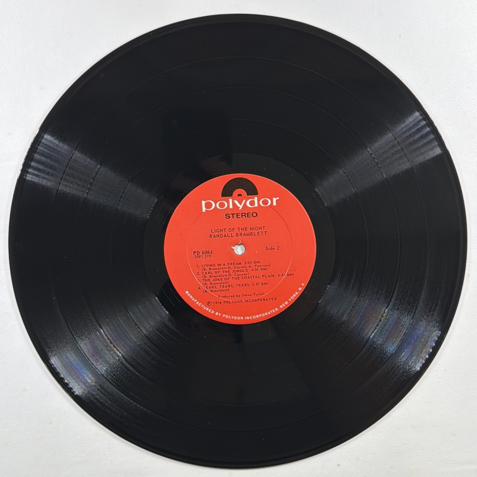 Randall Bramblett - Light Of The Night LP Polydor PD 6064 EX 1976 Blues Rock - Image 4