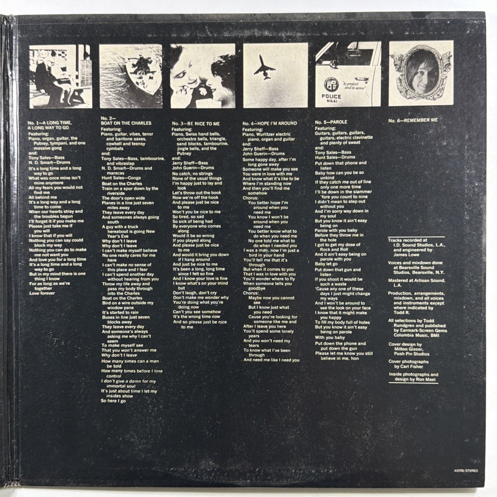 Todd Rundgren - Runt The Ballad Of Todd Rundgren LP Bearsville A-10116 EX 1971 - Image 4