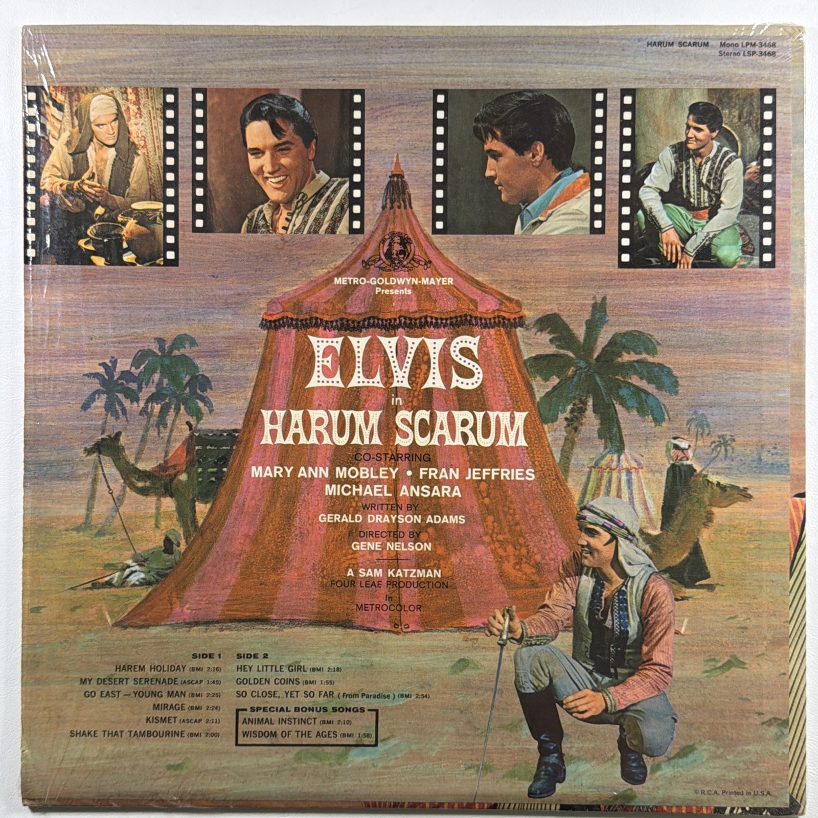 Elvis Presley - Harum Scarum LP RCA Victor LSP-3468 NM Shrink Hype Stereo 1965 - Image 2