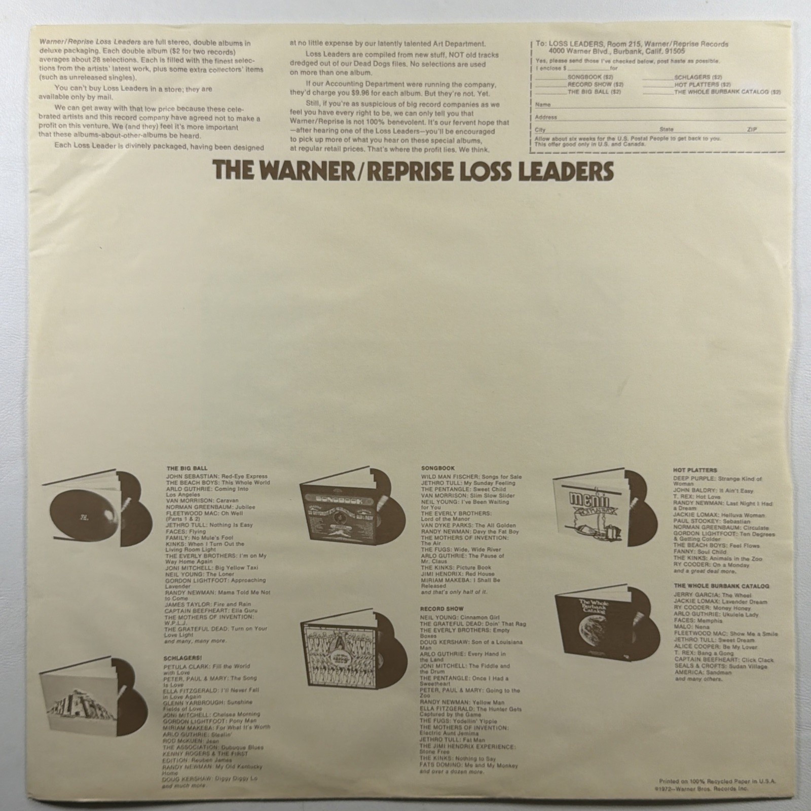 Workingman' Dead - Grateful Dead LP Warner Bros WS1869 NM 1970 First Press - Image 3