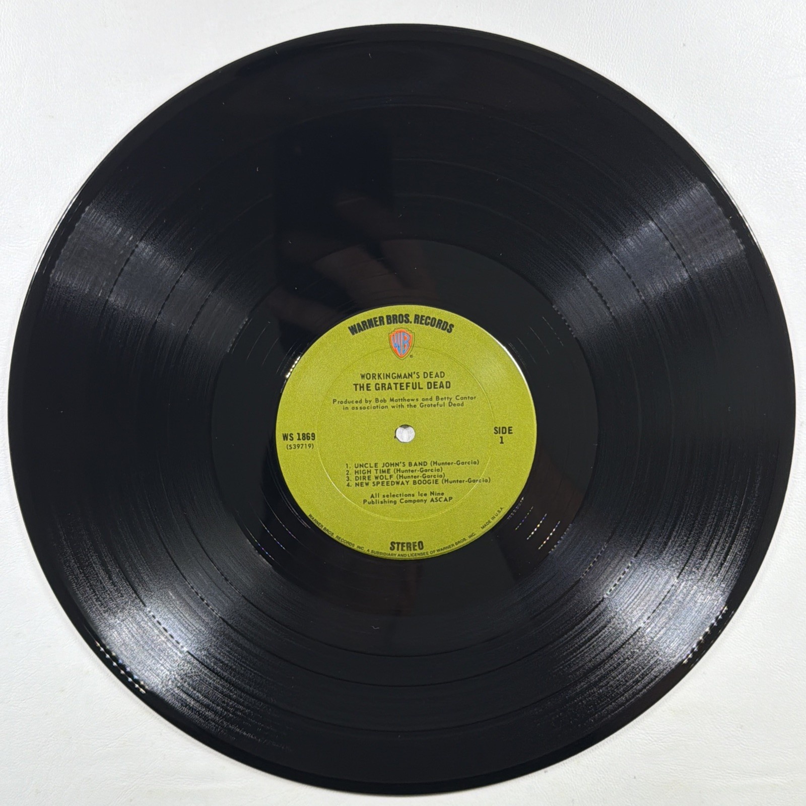 Workingman' Dead - Grateful Dead LP Warner Bros WS1869 NM 1970 First Press - Image 4