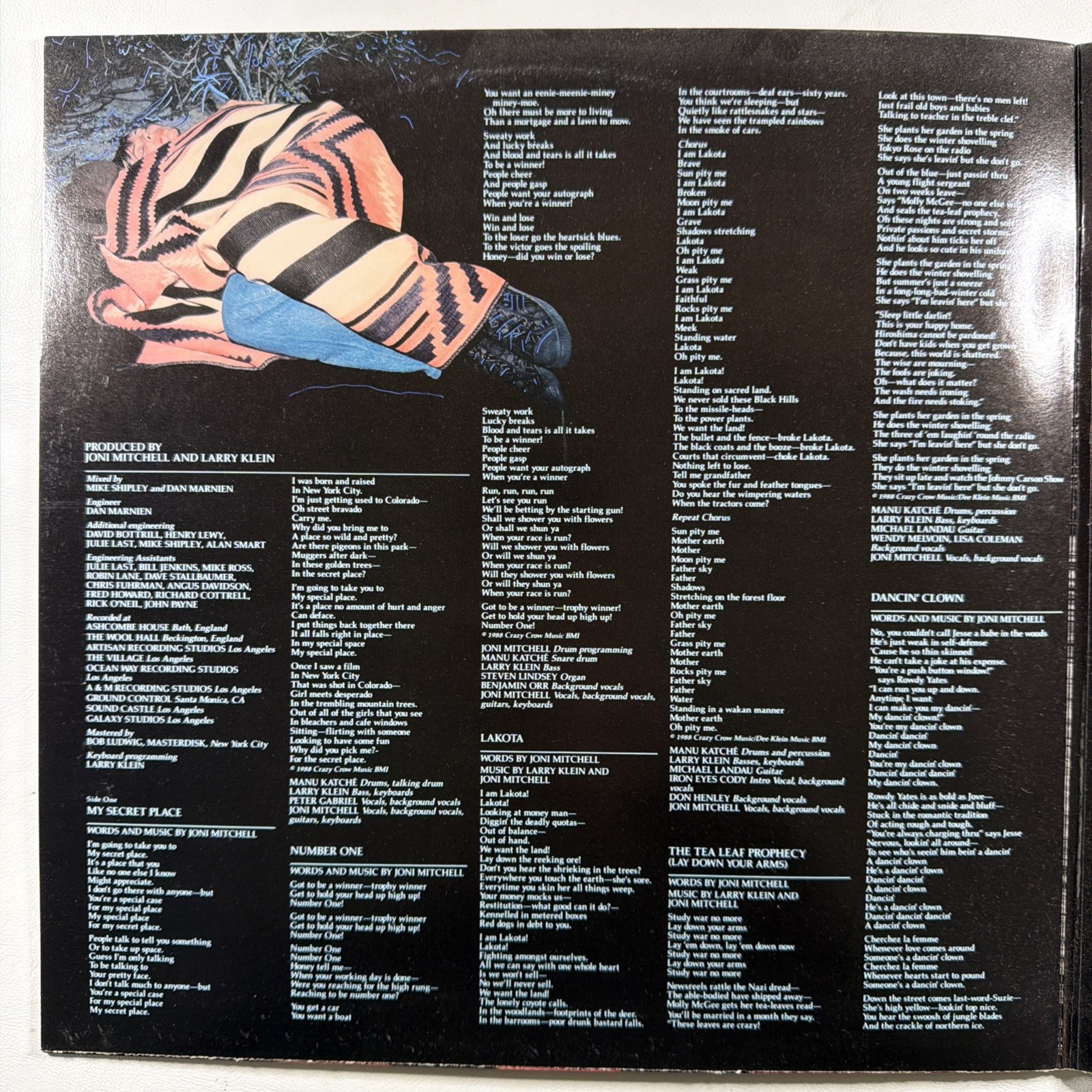 Joni Mitchell - Chalk Mark In A Rain Storm LP GEFFEN GHS 24172 NM 1988 Gate - Image 3