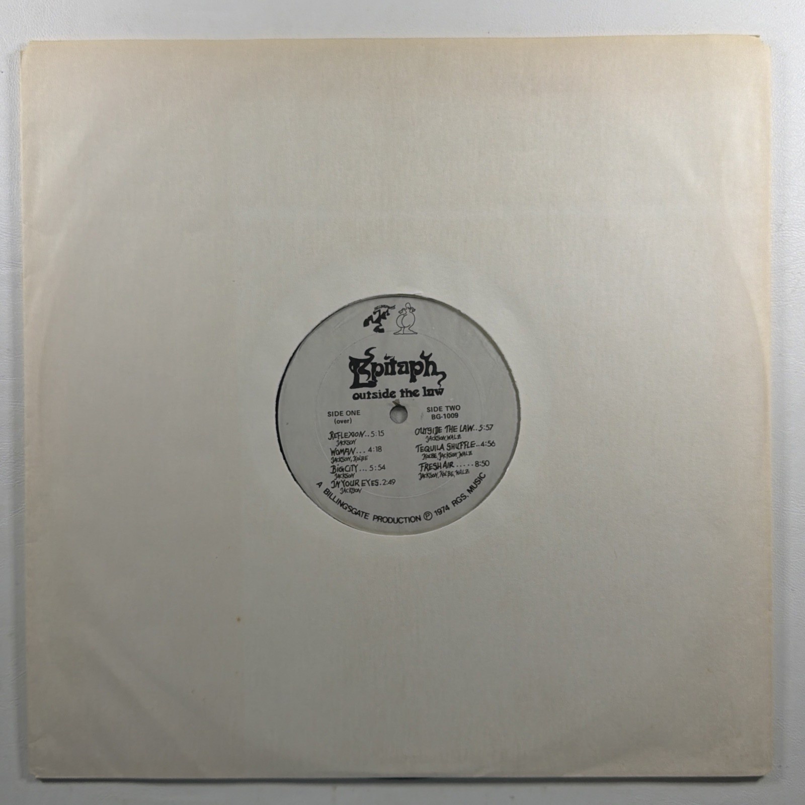 Epitaph – Outside The Law LP Billingsgate BG-1009 EX 1974 Gatefold - Image 7