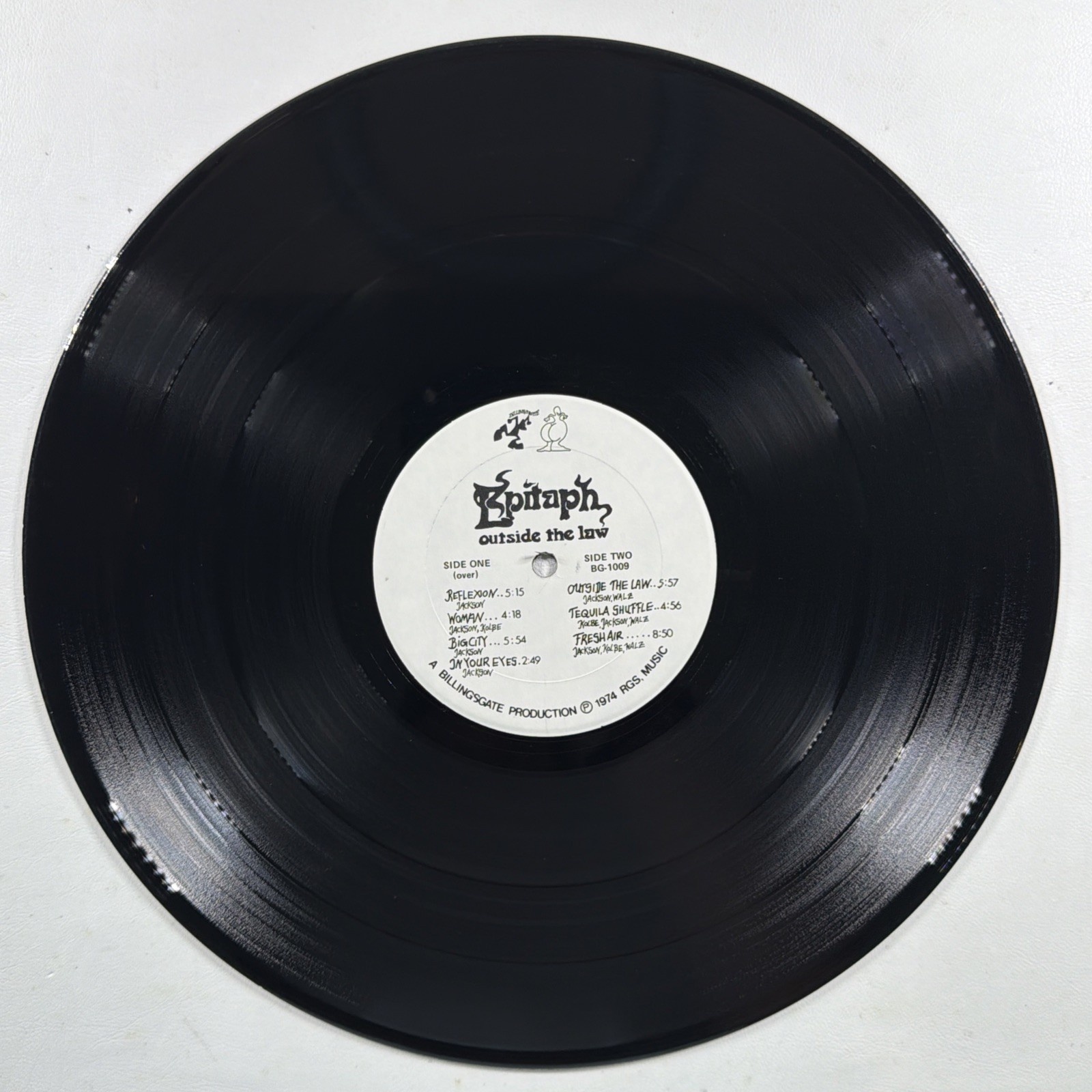 Epitaph – Outside The Law LP Billingsgate BG-1009 EX 1974 Gatefold - Image 8