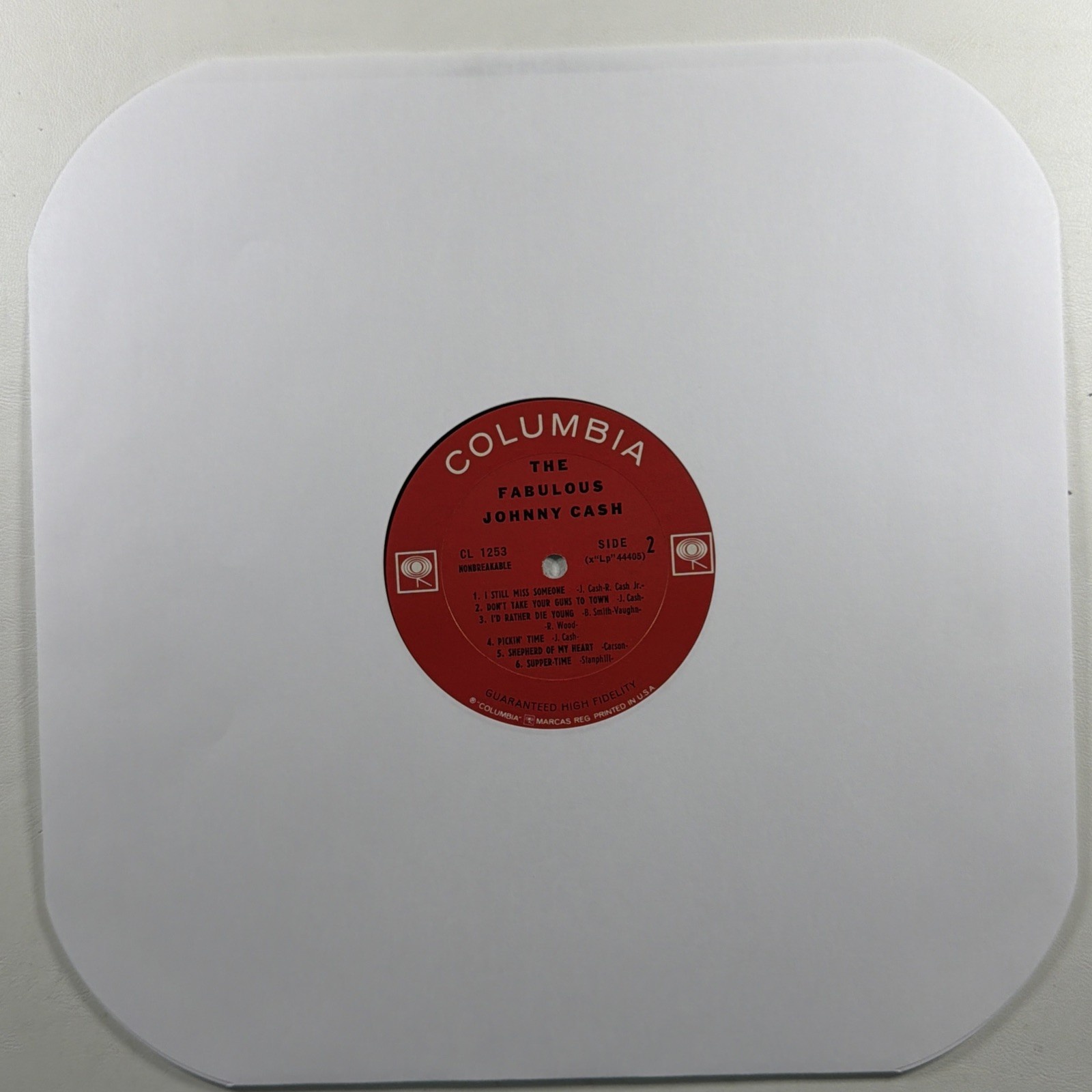 Johnny Cash - The Fabulous Johnny Cash LP Columbia CL 1253 EX 1963 Shrink Mono - Image 3
