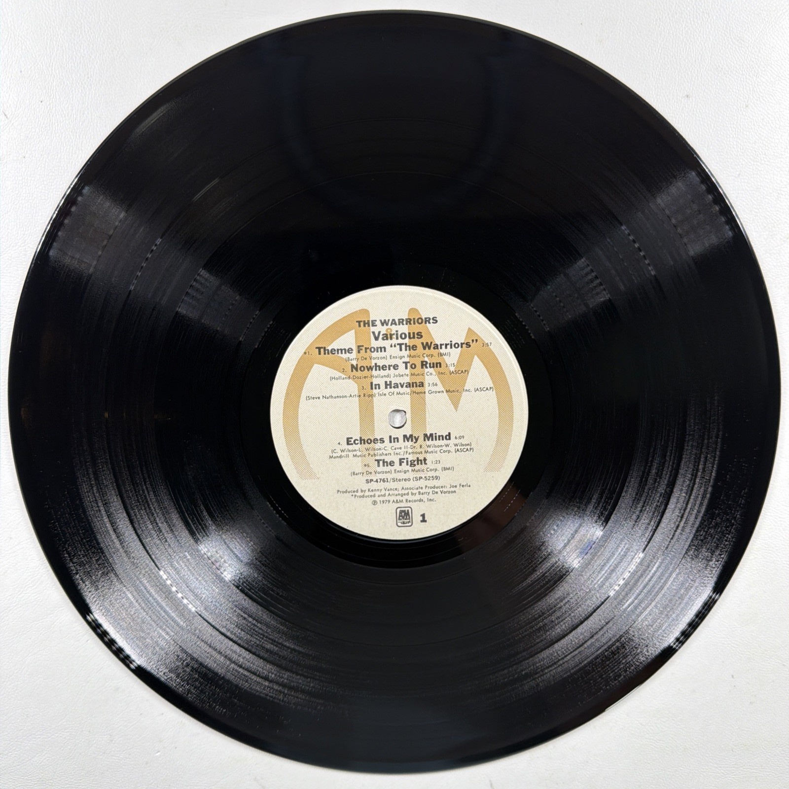 The Warriors Original Soundtrack LP A&M Records SP 4761 NM 1979 PROMO Joe Walsh - Image 5