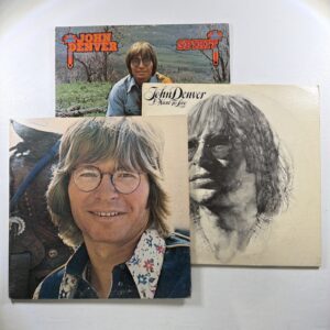 John Denver - 3 LP Lot: Windsong, Spirit, I Want To Live EX 1975-1977