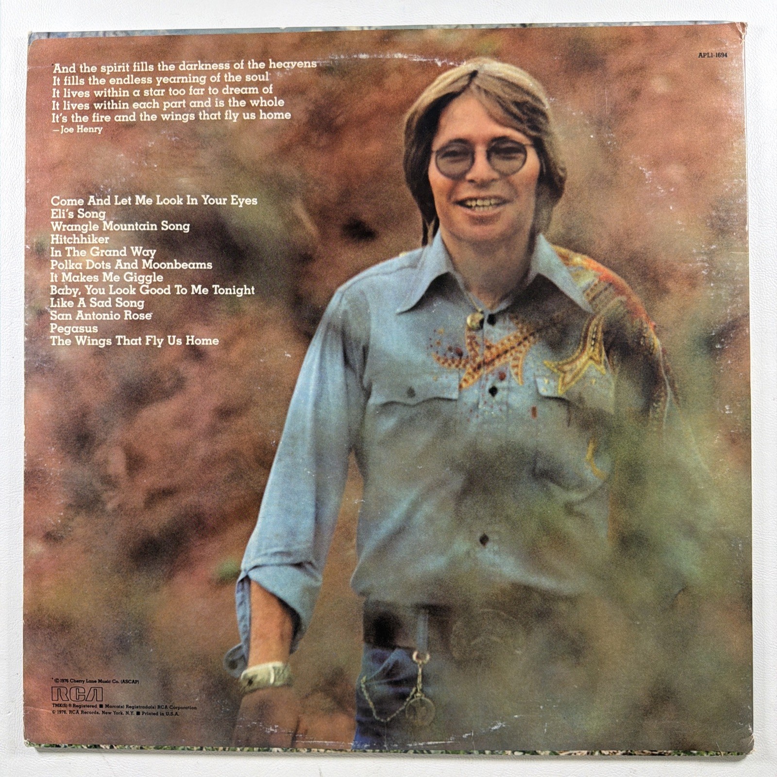 John Denver - 3 LP Lot: Windsong, Spirit, I Want To Live EX 1975-1977 - Image 3