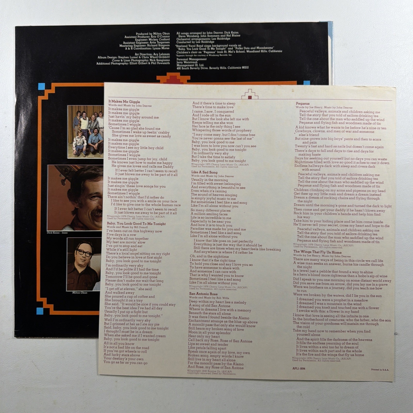 John Denver - 3 LP Lot: Windsong, Spirit, I Want To Live EX 1975-1977 - Image 4
