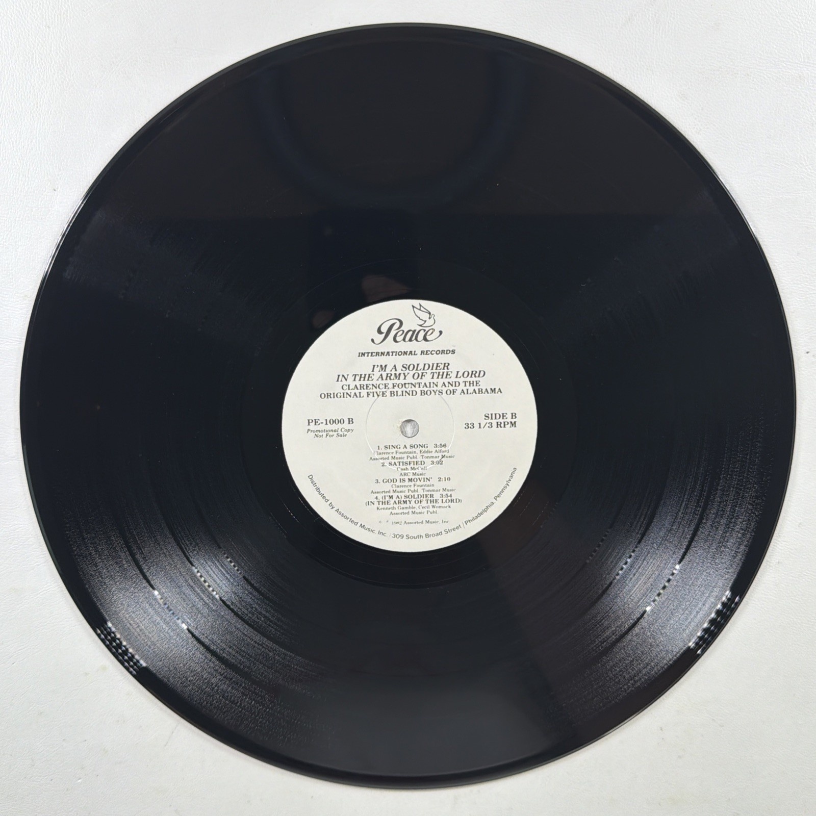 Clarence Fountain Five Blind Boys I’m A Soldier In The Army Of The Lord LP VG+ - Image 4