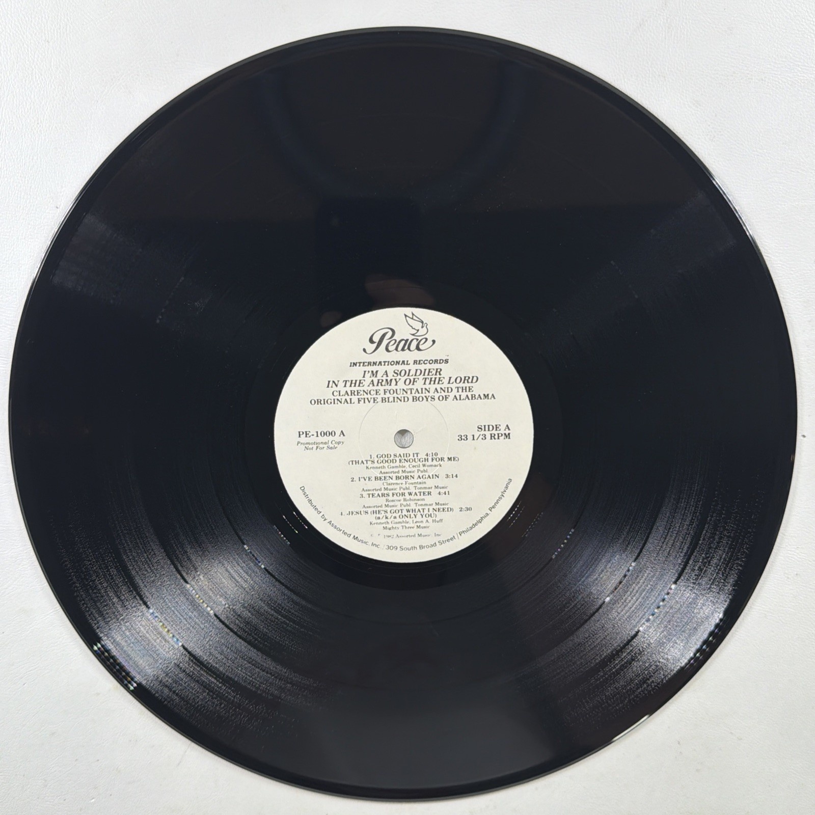 Clarence Fountain Five Blind Boys I’m A Soldier In The Army Of The Lord LP VG+ - Image 5