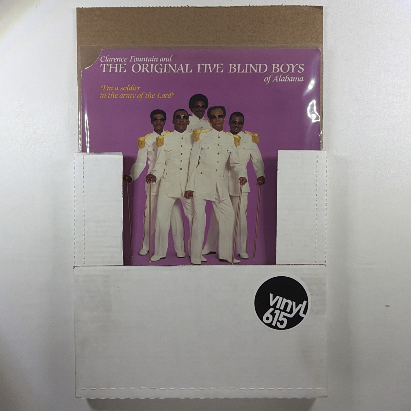 Clarence Fountain Five Blind Boys I’m A Soldier In The Army Of The Lord LP VG+ - Image 6