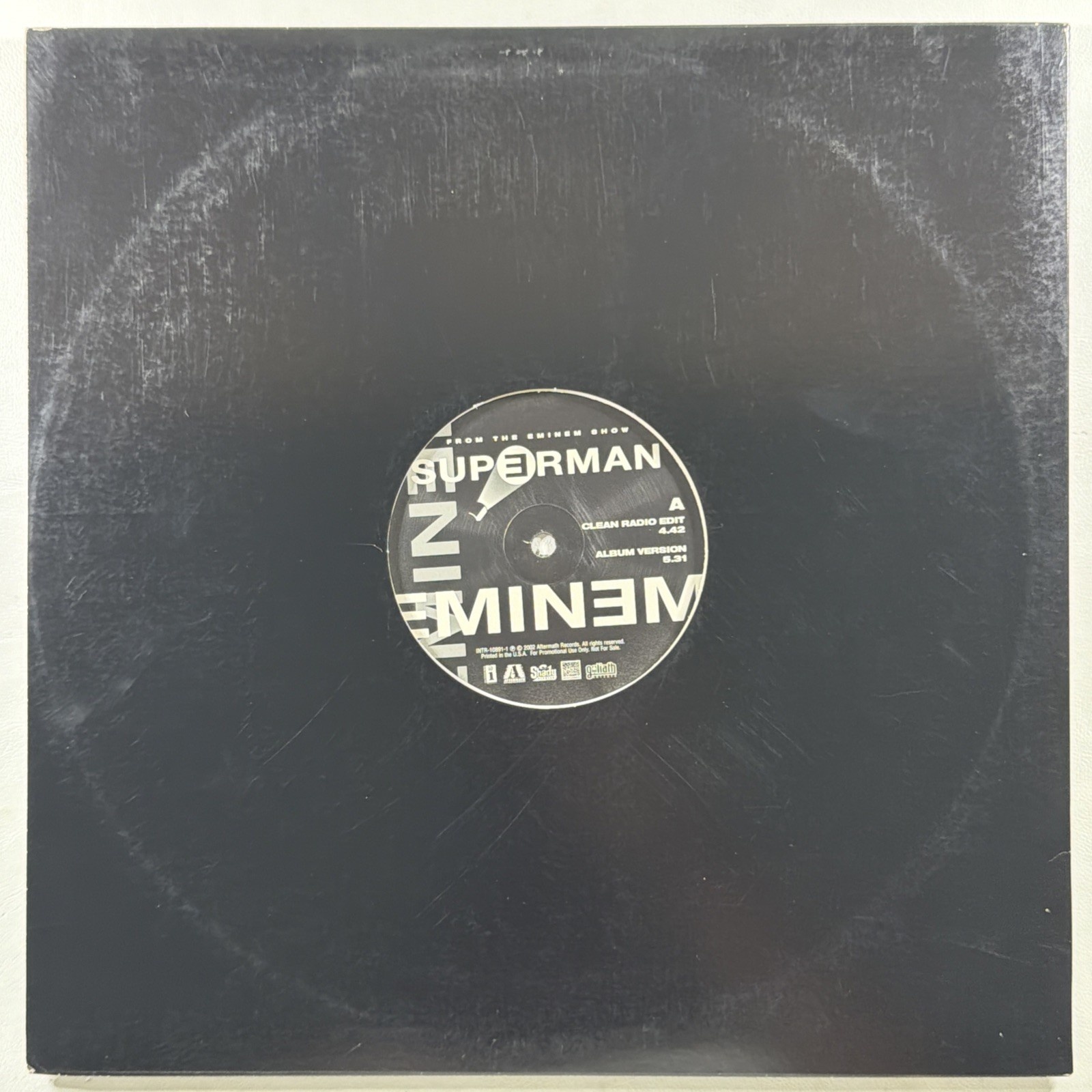 Eminem – Superman 12” Single Interscope INTR-10891-1 EX Promo 2002 Rap Hip-Hop - Image 3