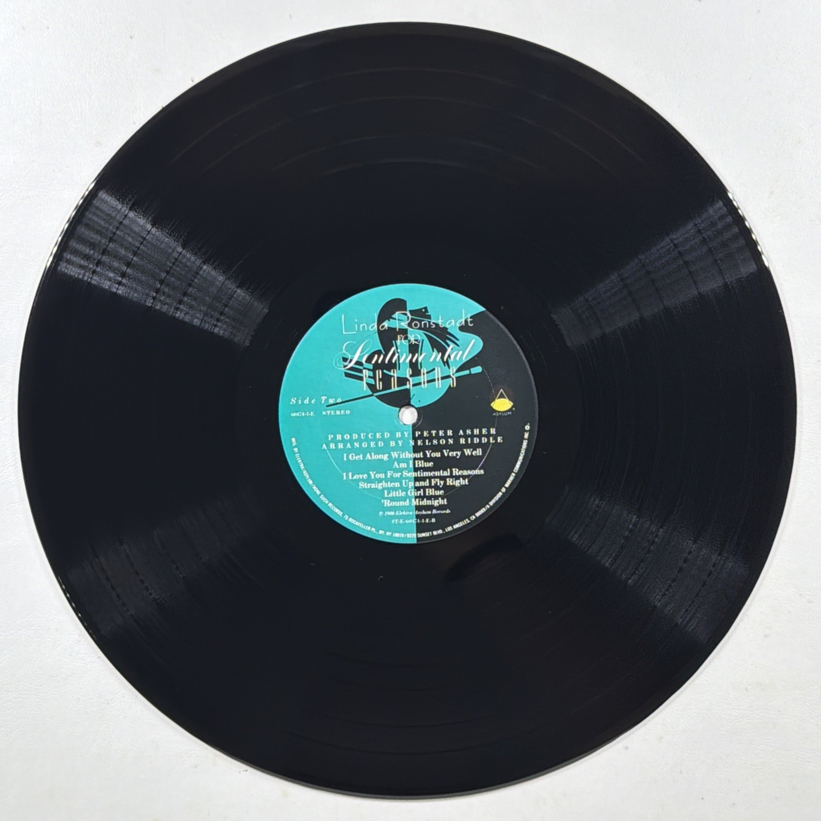 Linda Ronstadt - For Sentimental Reasons LP Asylum 60474-1-E Shrink NM 1986 - Image 4