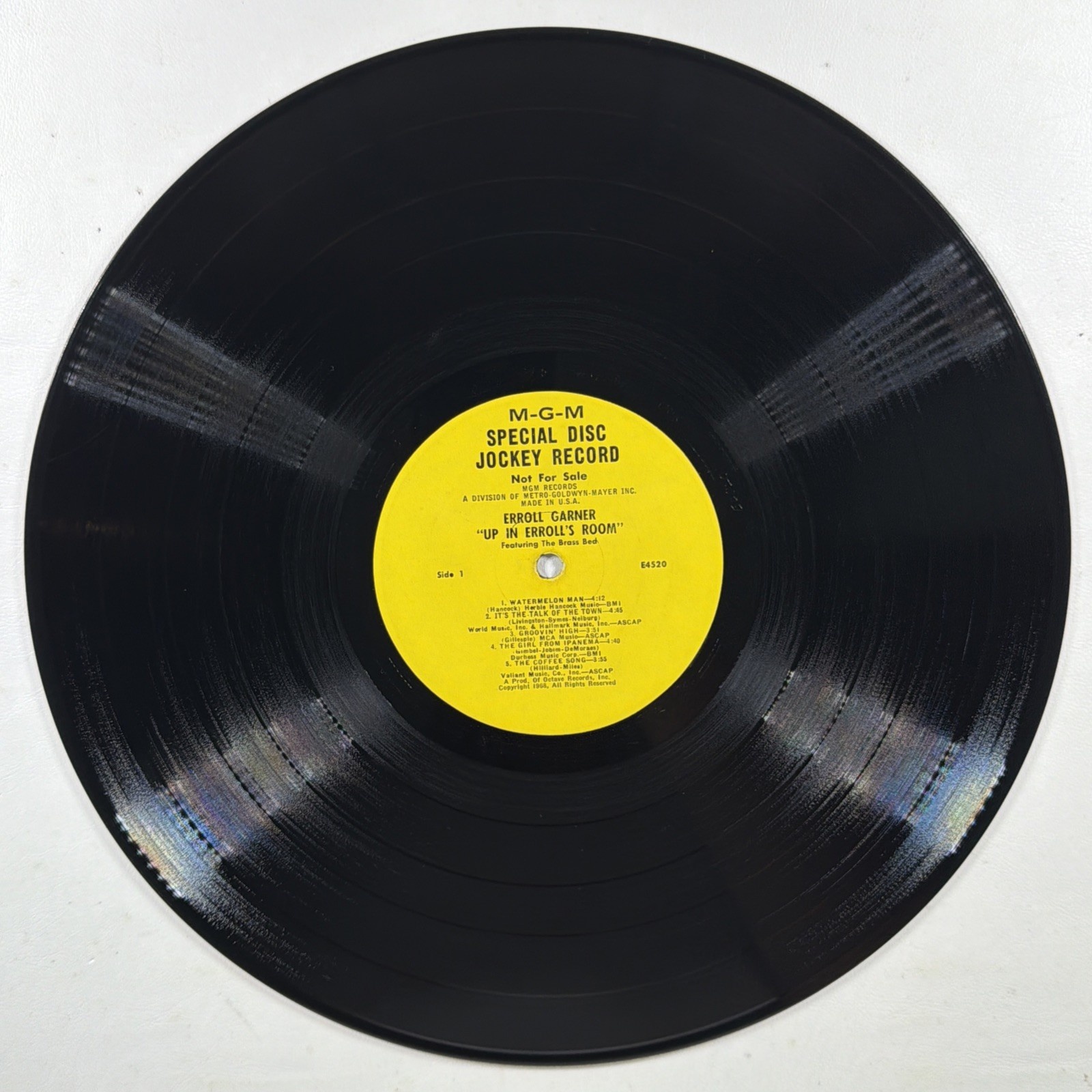 Erroll Garner - Up In Erroll's Room LP MGM Records SE-4520 VG+ Promo Mono 1968 - Image 4