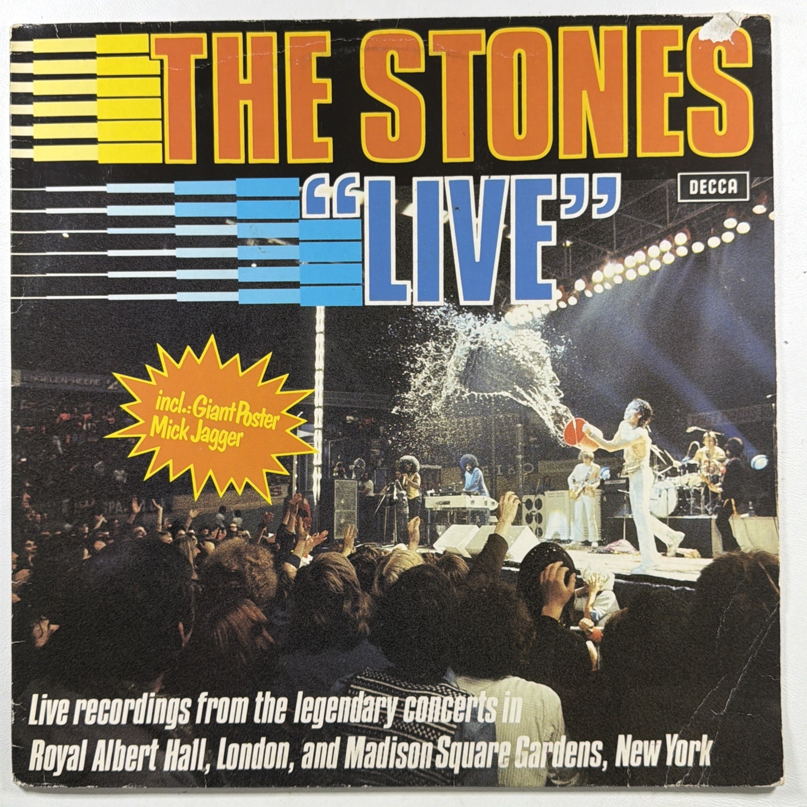 Rolling Stones - Live LP Decca 6399 372 Netherlands 1982 Royal Albert Hall & MSG