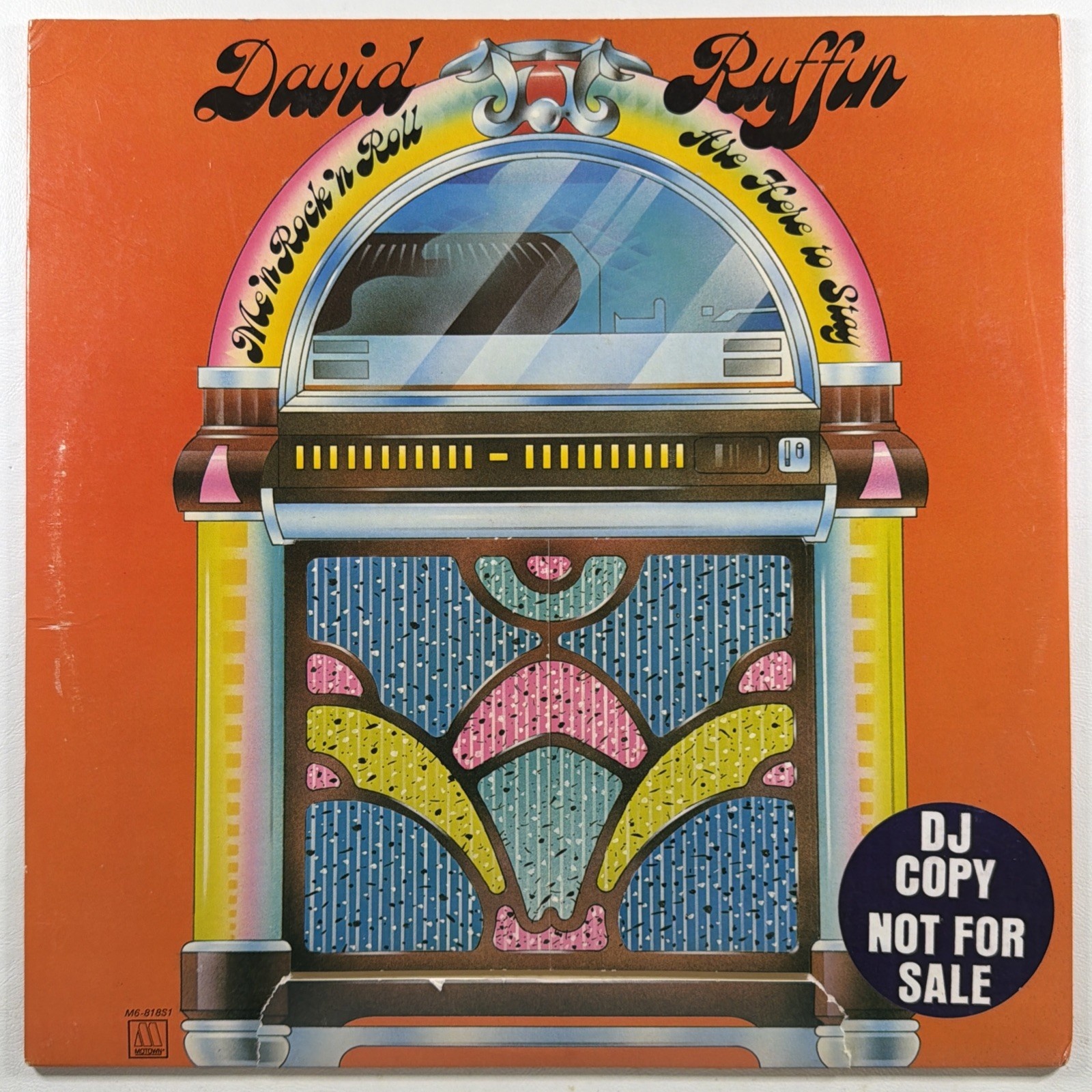 David Ruffin - Me'n Rock'n Roll Are Here To Stay LP Motown EX Promo 1974 Die-Cut