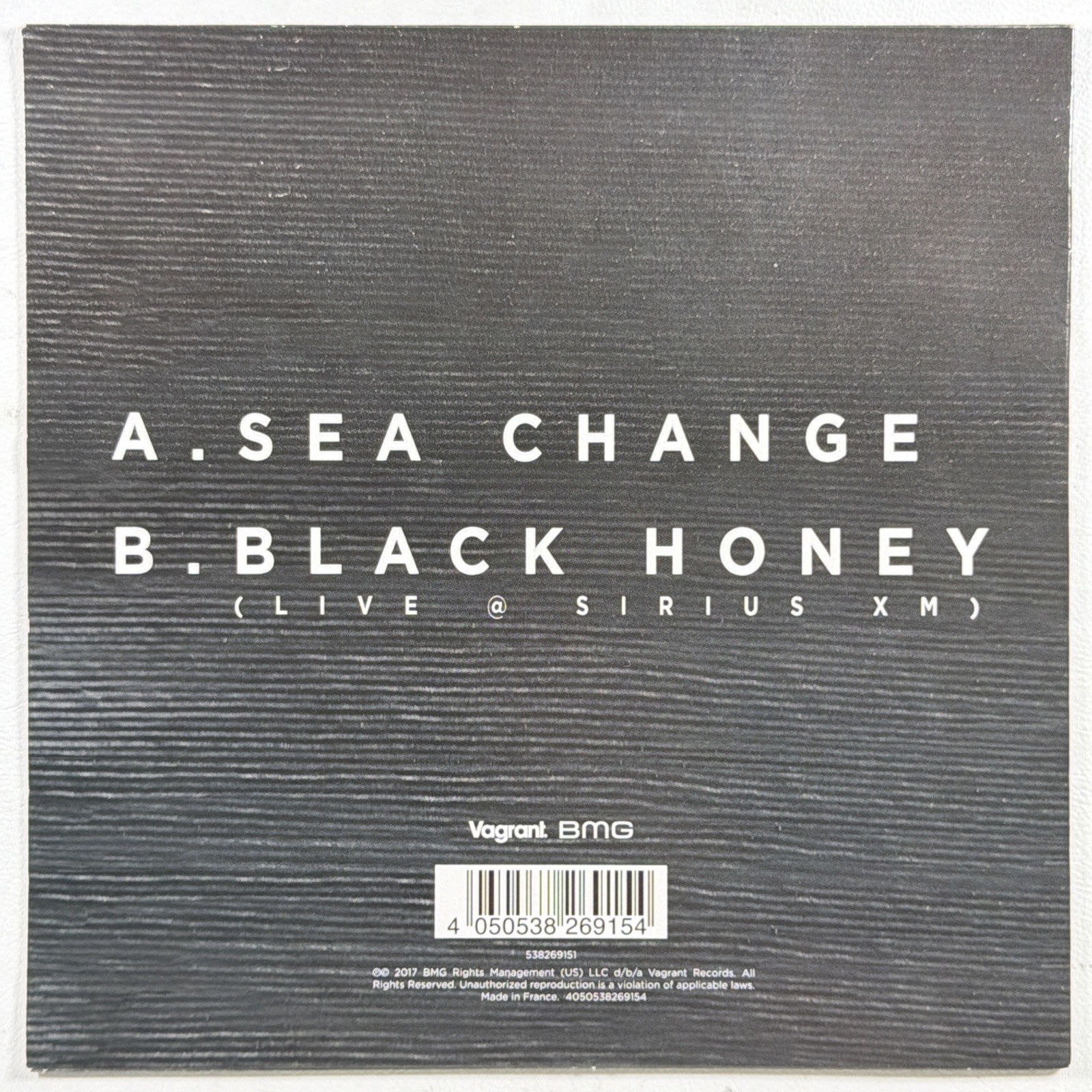 Thrice - Sea Change / Black Honey 7” Single BMG 2017 Ltd Ed RSD EX Blue 45RPM - Image 2
