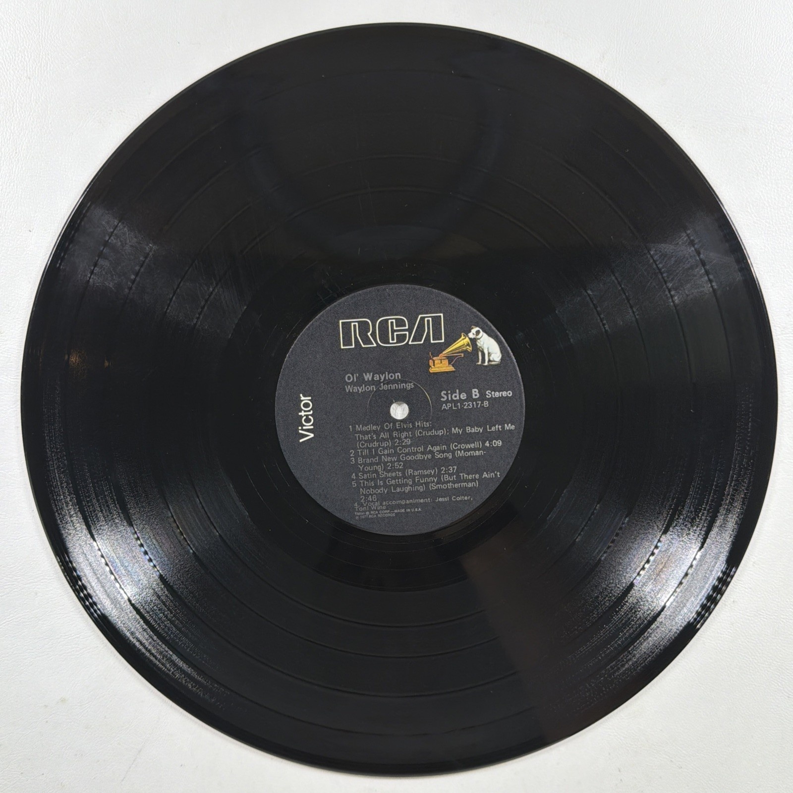 Waylon Jennings - Ol' Waylon LP RCA AFL1-2317 VG+ 1977 Promo Country - Image 4