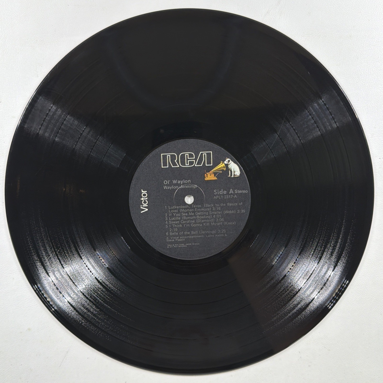 Waylon Jennings - Ol' Waylon LP RCA AFL1-2317 VG+ 1977 Promo Country - Image 5