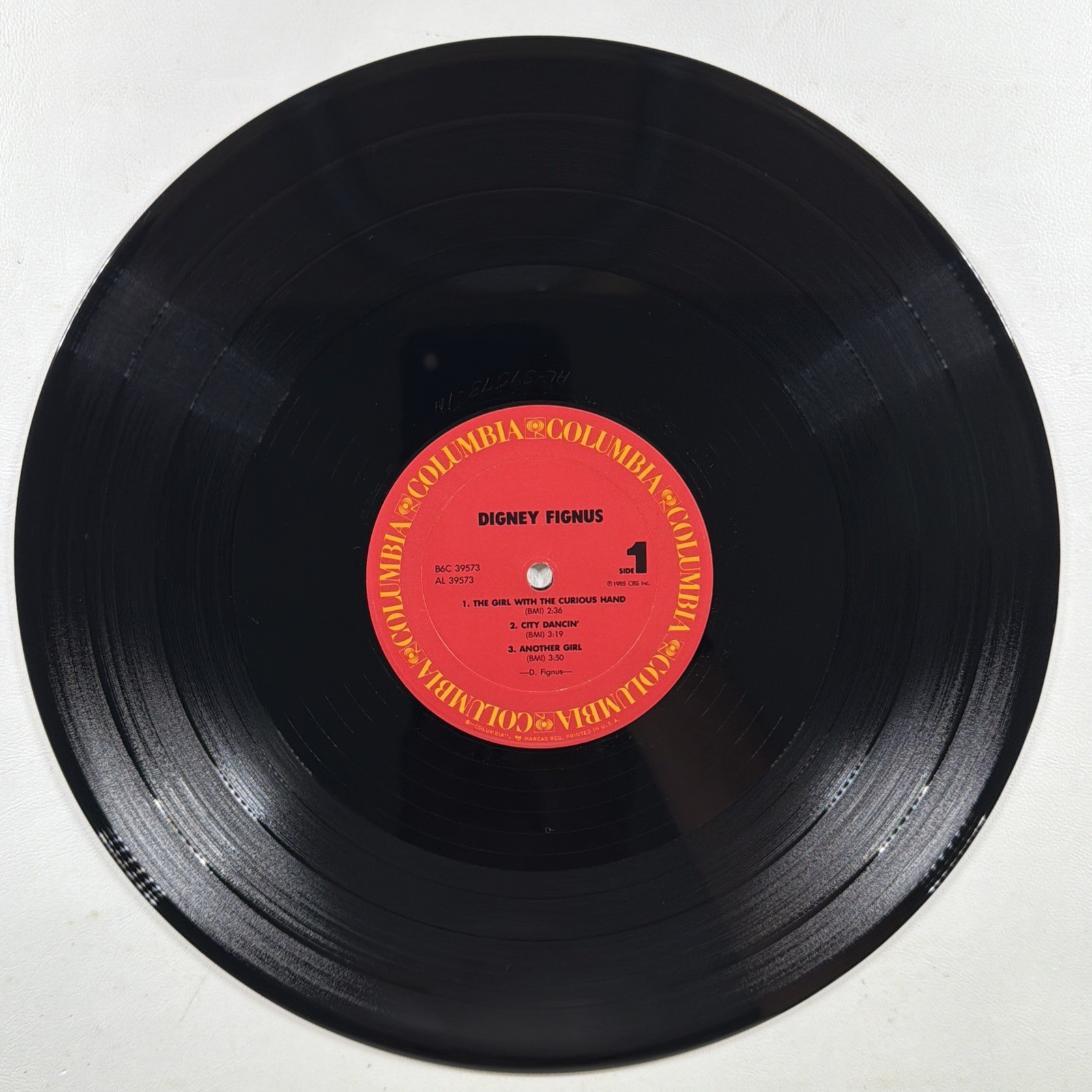 Digney Fignus - Self Titled EP Columbia B6C 39573 NM 1985 Rock - Image 5