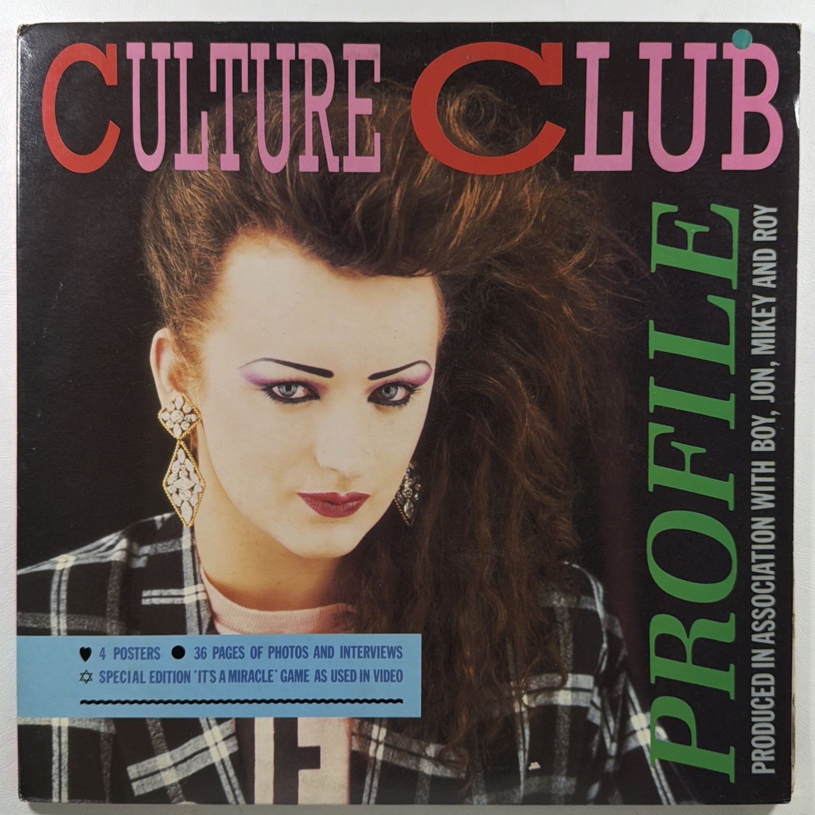 Culture Club Profile Picture Disc 36 Pg Booklet 4 Posters Non Music UK Gate 1984