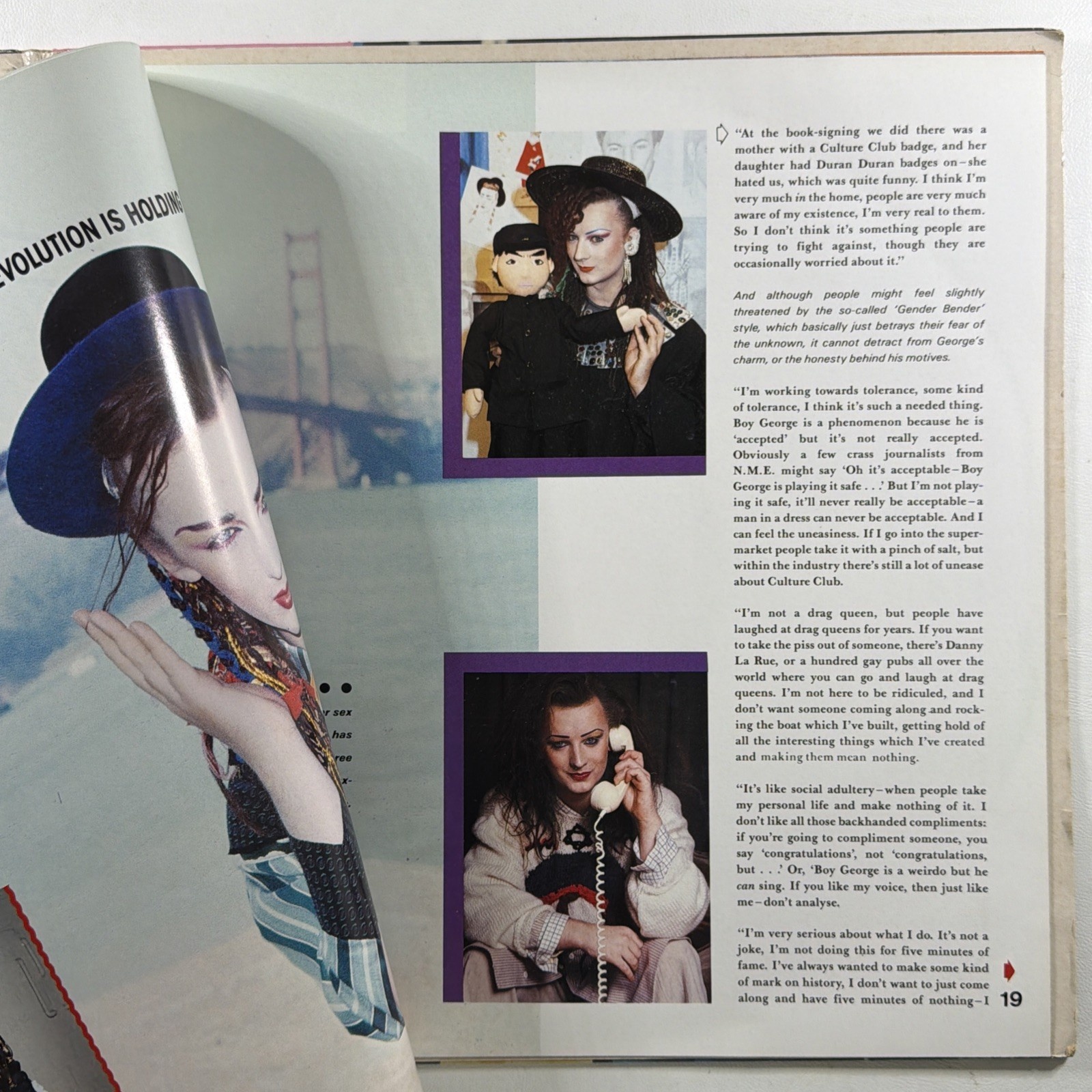 Culture Club Profile Picture Disc 36 Pg Booklet 4 Posters Non Music UK Gate 1984 - Image 4