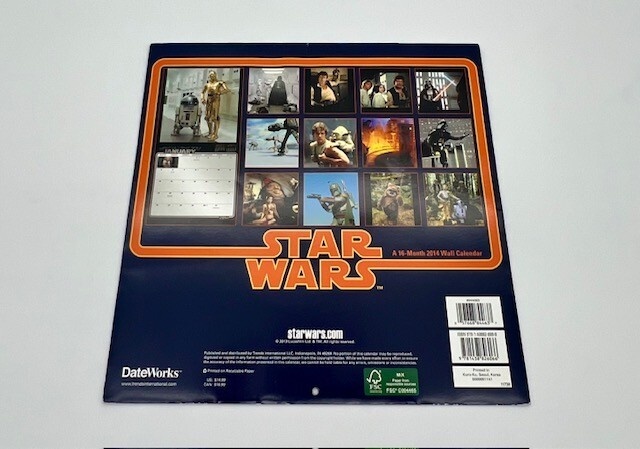 Star Wars 2014 Wall Calendar 16 Month by Trends International (Very Good) - Image 2