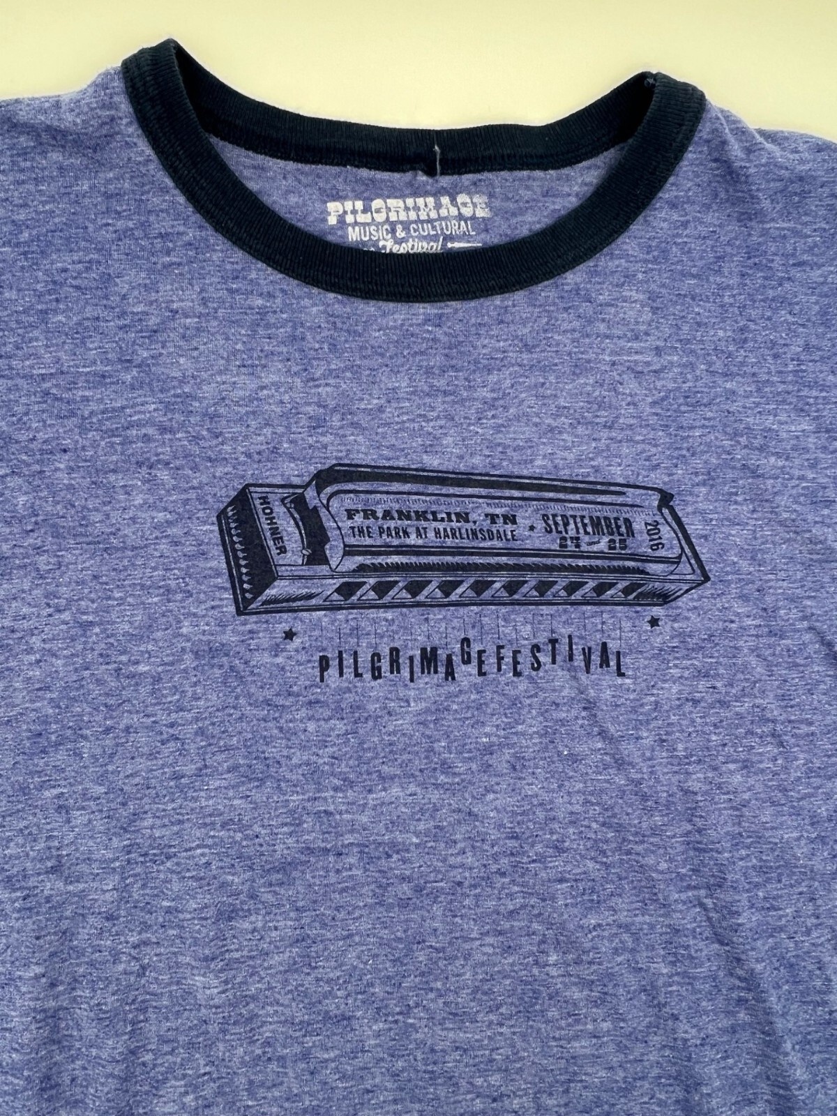 Pilgrimage Music & Culturl Festival 2016 Blue T-Shirt w/blue bands (XXL) - Image 3