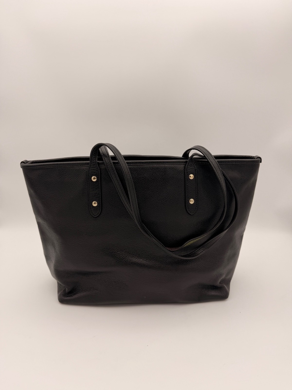 Coach Pebbled Leather Black Tote 2014/15 F1561 Very Good Condition - Image 2