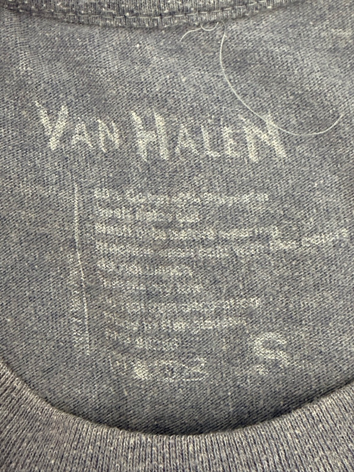 Van Halen 1980 Concert Remake Blue Tee T Shirt Used Size Small - Image 5