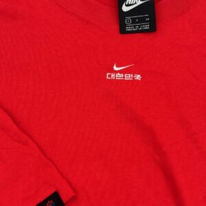 Nike Korea Women's Red Shirt Dress Size Small CU9437-670 Short Sleeve