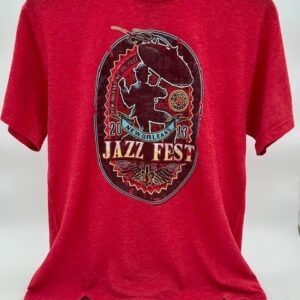 2013 New Orleans Jazz Festival T-shirt Red (Medium) Very Good