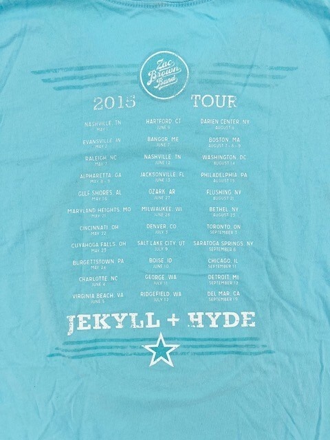 2015 Zac Brown Band Tour Woman’s T-Shirt (2XL) Double Sided - Image 4