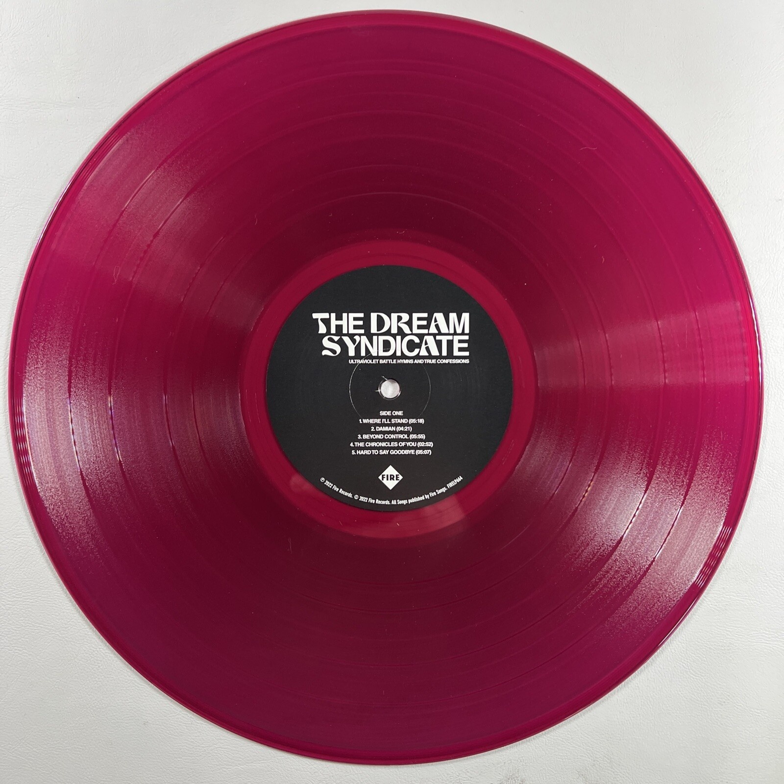 Dream Syndicate “Ultraviolet Battle Hymns …” LP/Fire 2022 Red, Shrinkwrap, Hype - Image 4