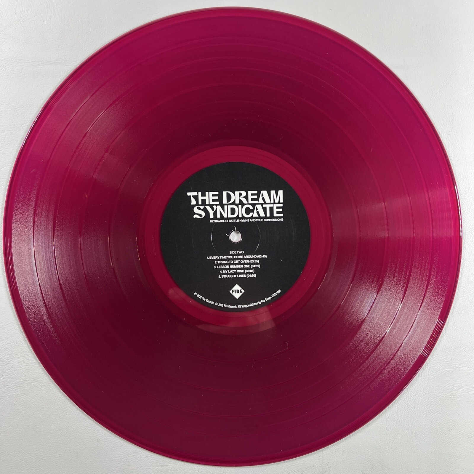 Dream Syndicate “Ultraviolet Battle Hymns …” LP/Fire 2022 Red, Shrinkwrap, Hype - Image 5