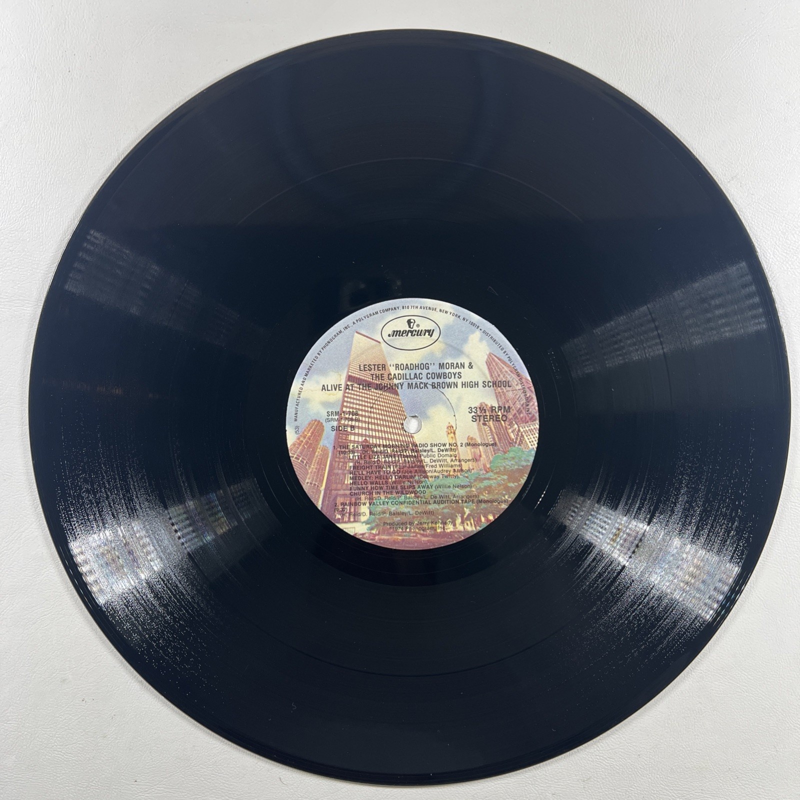 Lester Roadhog Moran - Alive At The Johnny Mack Brown High School LP Mercury VG+ - Image 4