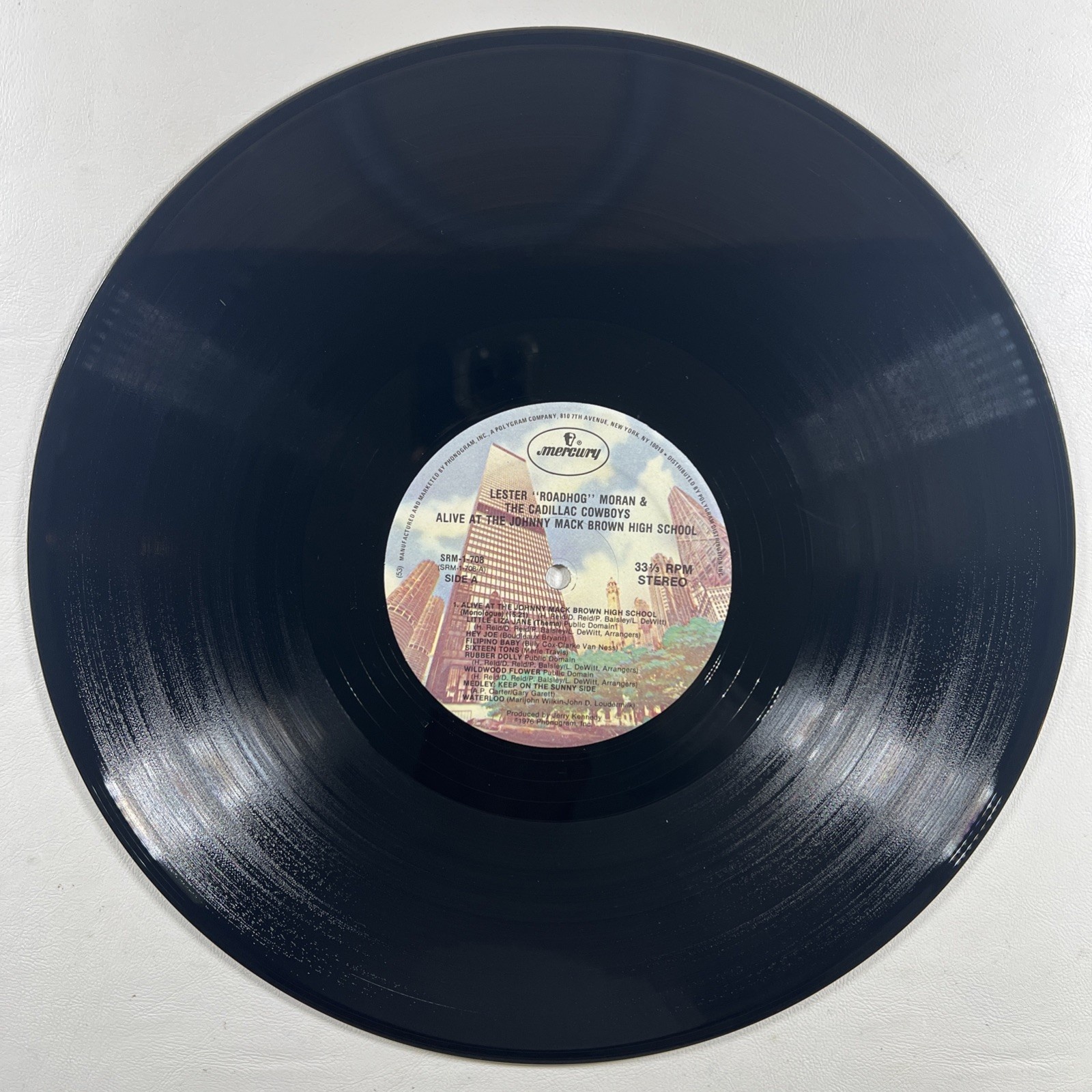Lester Roadhog Moran - Alive At The Johnny Mack Brown High School LP Mercury VG+ - Image 5