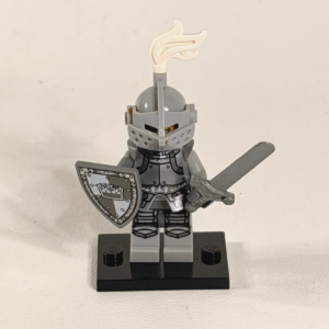 LEGO Minifigures Series 9 Heroic Knight 71000 Complete with Stand Booklet EX