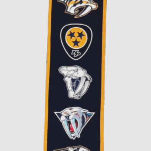 Nashville Predators Evolution 8x32 Inch Vertical Wool Embroidered Hanging Banner