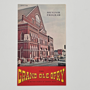 Grand Ole Opry The Mother Church of Country Music Souvenir Program 1974 Acuff