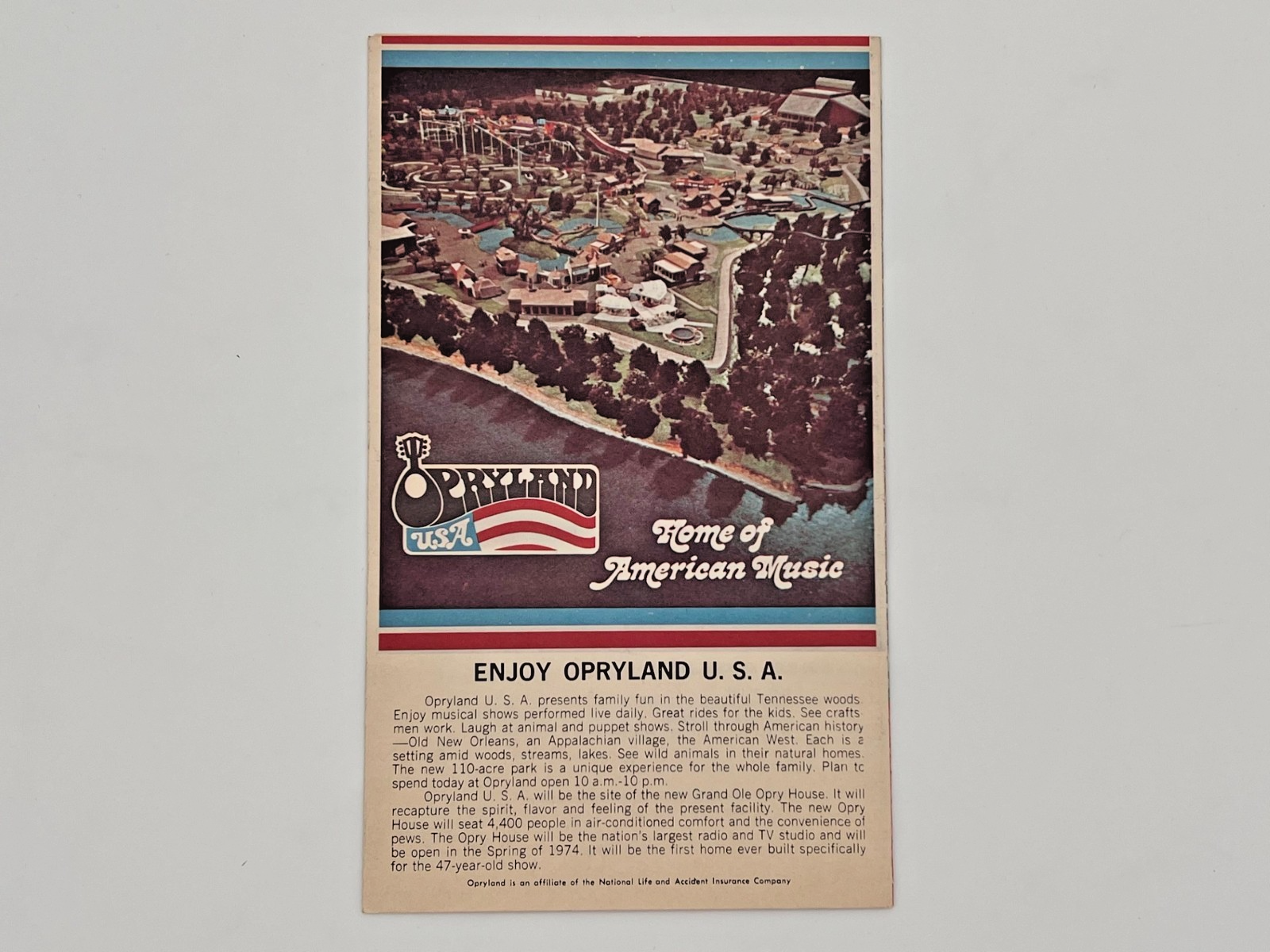 Grand Ole Opry The Mother Church of Country Music Souvenir Program 1974 Acuff - Image 2