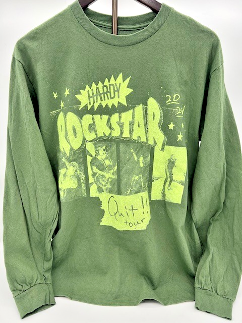 Hardy 2024 Quit!! Tour Long-Sleeve T-shirt Green (Medium) Country 2-Sided