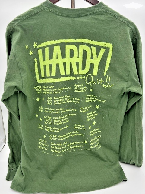 Hardy 2024 Quit!! Tour Long-Sleeve T-shirt Green (Medium) Country 2-Sided - Image 2
